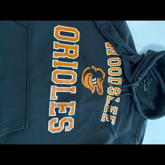 Men Woodslee Orioles black hoodie size S - Picture 5 of 8